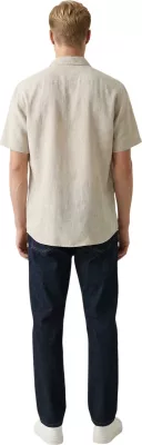 Këmishë me mëngë të shkurta për meshkuj Gianni Lupo GL7658S-S26, bezhë [Madhësia: XXXL]