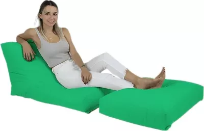 Jastëk kopshti për relaks, ngjyrë e gjelbër, Atelier del Sofa, Siesta Sofa Bed Pouf