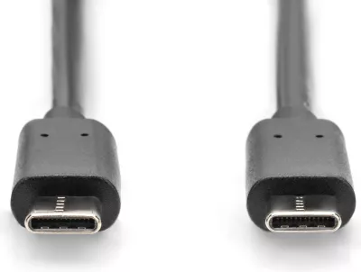Kabëll USB Type-C Digitus, 3m, USB 2.0, i zi