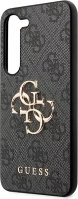 Mbështjellës Guess 4G Big Metal Logo për Samsung Galaxy A55, i zi
