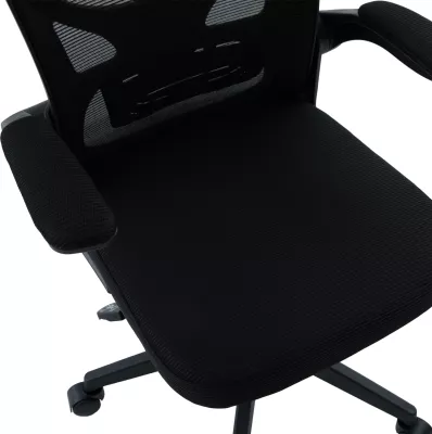Karrige zyre ergonomike FLOATER, material rrjetë e zezë, FH1230.01, 62x62x106-116cm