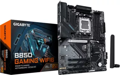 Pllakë amë GIGABYTE B850 GAMING WF6, AM5, ATX, DDR5, WiFi 6, e zezë