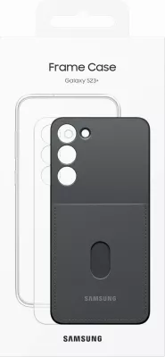 Mbështjellës Samsung Frame Cover për Samsung Galaxy S23+, EF-MS916CBEGWW, me xhep për kartelë, i zi