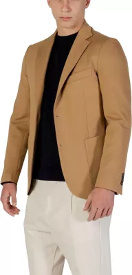 Blazer për meshkuj YOS BLS013, bezhë e errët [Madhësia: XL]
