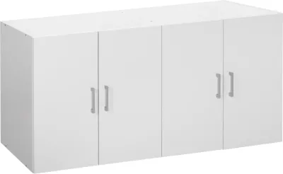 Kabinet i sipërm për dollap me 4 dyer, FH352.05, melaminë, ngjyrë e bardhë, 120,5x41,5x60,5Hcm