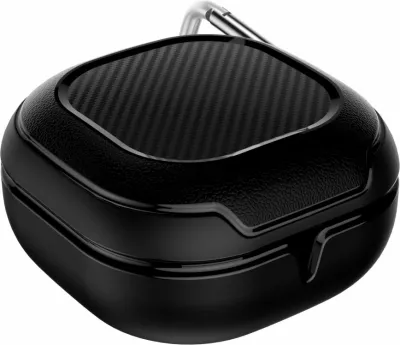 Mbështjellës Tech-Protect Rough Carbon për Samsung Galaxy Buds FE / 2 Pro / 2 / Live / Pro, i zi