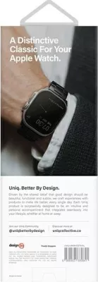 Rrip çeliku inox për Apple Watch UNIQ Osta, 42/44/45/49mm, Argjend