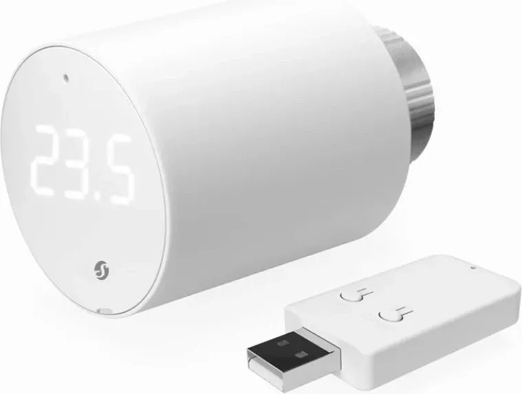 Termostat radiator Shelly Blu TRV & Blu Gateway Gen3, i bardhë