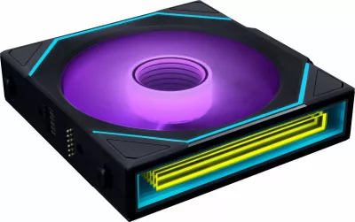 Ventilatorë PC Lian Li UNI FAN SL-INF120 ARGB Wireless Reverse Blade 120 mm 3-pack, zi