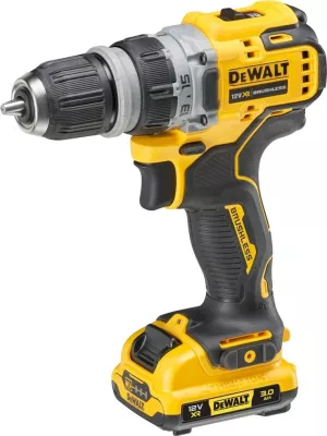 Makineri shpimi/vidash DeWalt DCD703L2T-QW, 12V, 3 Ah, 2 bateri, e verdhë