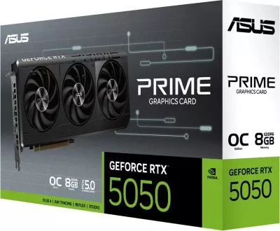 Kartë grafike ASUS Prime RTX5050-O8G, 8 GB GDDR6, e zezë