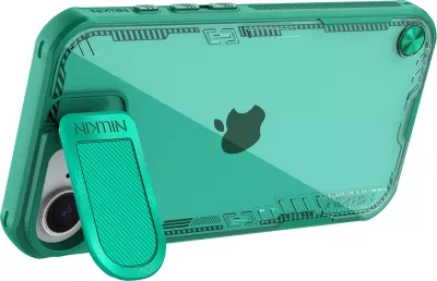 Mbështjellës Nillkin Iceblade Prop për iPhone 16e, me kapak kamere dhe stand, Gjelbër