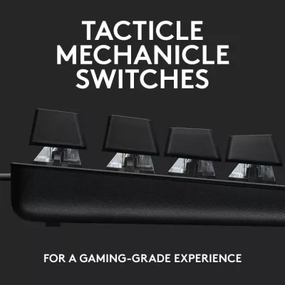 tastierë gaming USB Logitech G413 TKL SE, mekanike GL Tactile, QWERTY SLO, LED i bardhë, e zezë