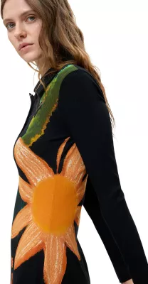 Fustan i shkurtër për femra Desigual VEST_EDIMBURGO 26WWVK30, i zi [Madhësia: XS]