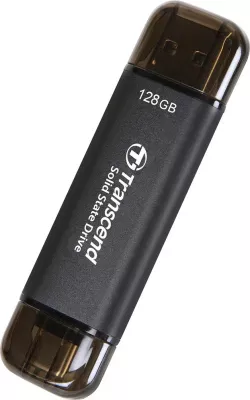 SSD i jashtëm Transcend ESD310C 128GB USB-C USB 3.2 Gen 2x1, e zezë
