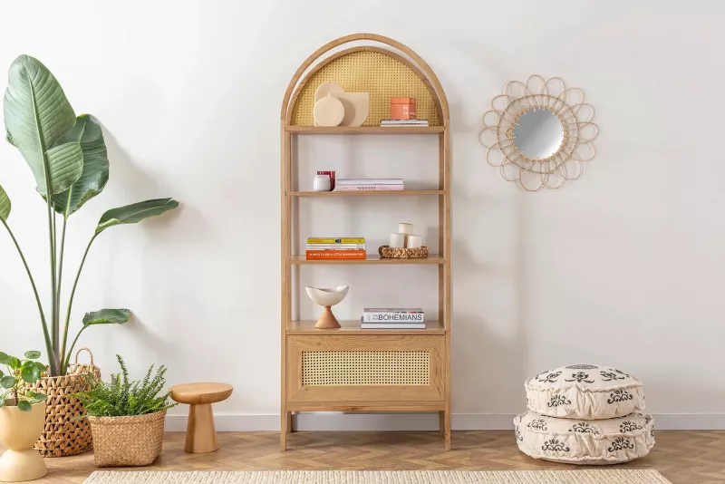 Raft librash Hanah Home, Nala 75, ngjyrë natyrale