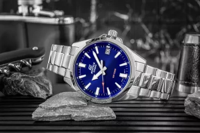 Orë dore për meshkuj CASIO, argjendtë
