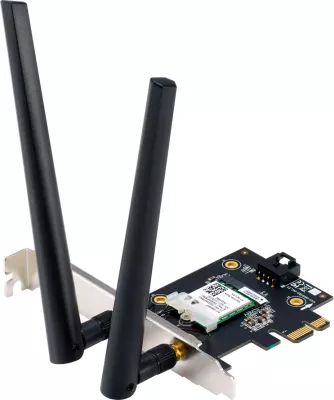 Adapter WiFi 6 PCIe ASUS PCE-AX1800 AX1800 Dual-Band, Bluetooth 5.2, WPA3, OFDMA/MU-MIMO, i zi