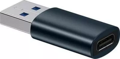 Adapter USB Baseus Ingenuity OTG, USB-A në USB-C, USB 3.1, ZJJQ000103, blu