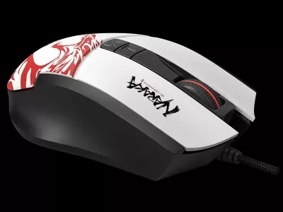 Maus A4Tech Bloody L65 MAX RGB Naraka, i bardhë-zi