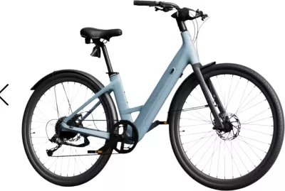 Bicikletë elektrike Urtopia Carbon 1 ST Step-Thru, M (155–185 cm), 250W, autonomi deri 130 km, Blu