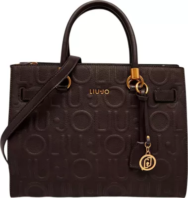 Çantë shopper Liu Jo AF6086 E1139 për femra, kafe e errët