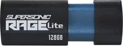 USB flash PATRIOT Supersonic Rage Lite PEF128GRLB32U 128GB USB 3.2 Gen 1 120MB/s, zi/kaltër