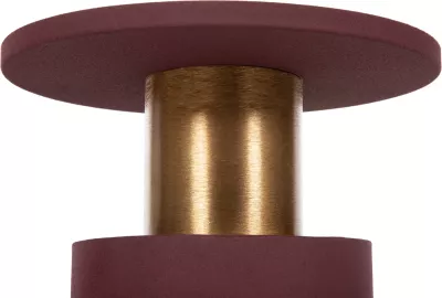 Tavolinë anësore PUNJAB FH4240.06 metalike, ngjyrë tulle-ari/bronz Φ30.5x42H cm