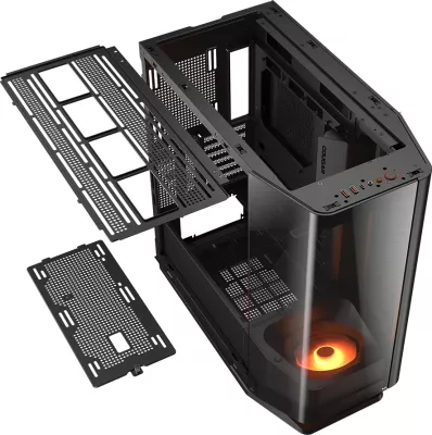 Kasë COUGAR FV270 mid tower, tempered glass, ATX, RGB, e zezë