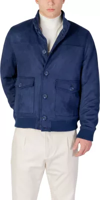 Jakne për meshkuj YOS Giubbino Suede 2751, blu e çelët [Madhësia: XL]