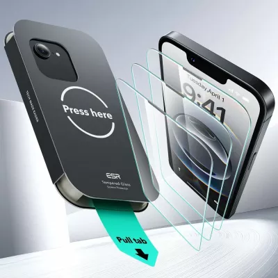 Xham mbrojtës ESR UltraFit, për iPhone 13 / 13 Pro / 14 / 16e, 2 copë