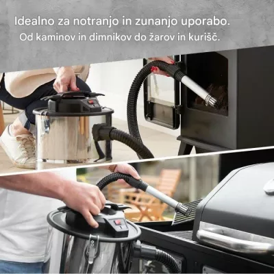 Fshesë hiri VONHAUS 3500060 15 L 1000 W argjend/zi set me aksesorë