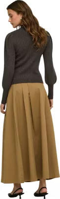 Xhemper për femra Only ONLKATIA LIFE L/S HIGHNE PULL KNT NOOS 15232494, kafe [Madhësia: XL]
