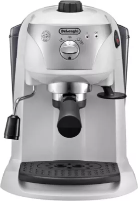 Aparat kafeje DeLonghi EC221.W pompë espresso 15 bar, 1L, 1100W, i bardhë