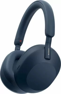 Kufje Sony WH-1000XM5 Bluetooth me ANC, mikrofon, deri 30 orë, blu, set me kasë