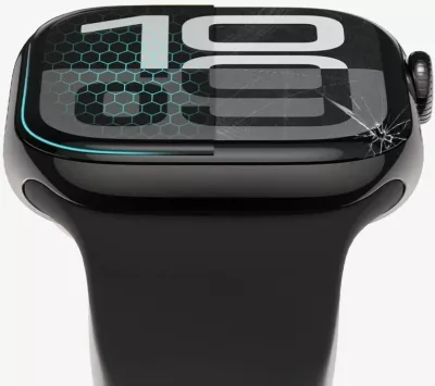 Xham mbrojtës për smartwatch Tech-Protect Glass Flex+ për Amazfit Bip 6, 2 copë, Zi