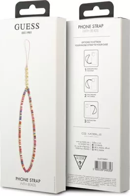Varëse telefoni Guess GUSTGMPP, Heishi Beads, shumëngjyrëshe, rozë