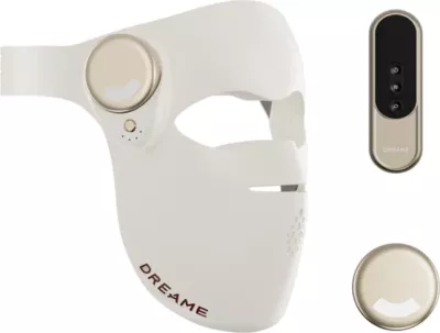 Maskë fytyre LED DREAME Chroma AB01A, pa kabllo, bateri e rikarikueshme, bardhë