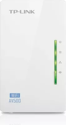 Adapter powerline TP-Link TL-WPA4220 AV600 Wi‑Fi 300Mbps 2xLAN, i bardhë, paketë e vetme
