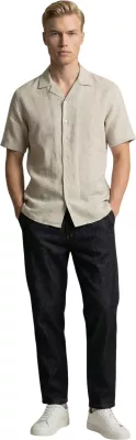 Këmishë me mëngë të shkurta për meshkuj Gianni Lupo GL7658S-S26, bezhë [Madhësia: XXXL]