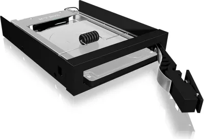 Kasë ICY BOX IB-2217ASTS, 3.5", për 2.5" SATA SSD/HDD, alumini, e zezë