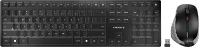 Tastierë me maus Cherry DW 9500 SLIM, wireless, Bluetooth, QWERTZ, e zezë/gri