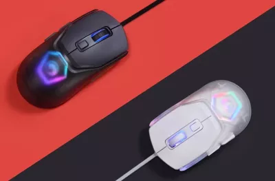 Maus gaming Marvo Fit Lite G1, 12000 DPI, RGB, me kabllo, 7 butona, i zi