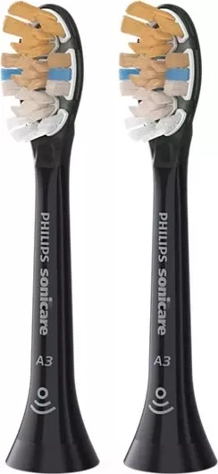 Koka zëvendësuese për furçë dhëmbësh Philips A3 Premium All-in-One HX9092/88, 2 copë, e zezë