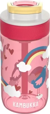 Shishe uji Kambukka Lagoon 400 ml, Love Birds, Rozë