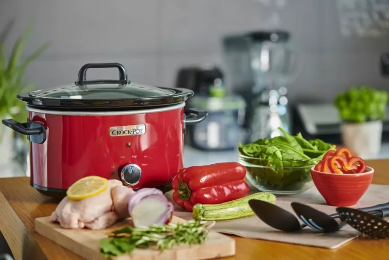 Slow cooker Crock-Pot SCV400RD, 3.5 L, E zezë, E kuqe
