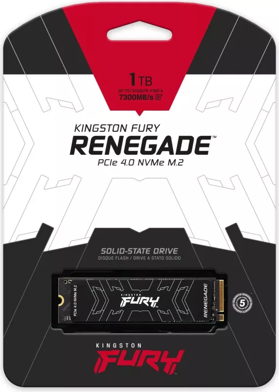 SSD Kingston FURY RENEGADE M.2 2280 NVMe, 1 TB, 7300 MB/s