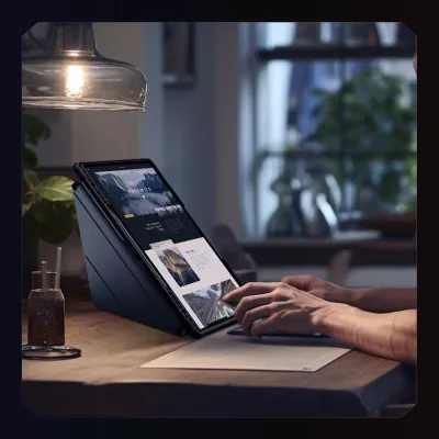 Mbështjellës Nillkin Bumper Leather Case Pro për Samsung Galaxy Tab S9+, e zezë