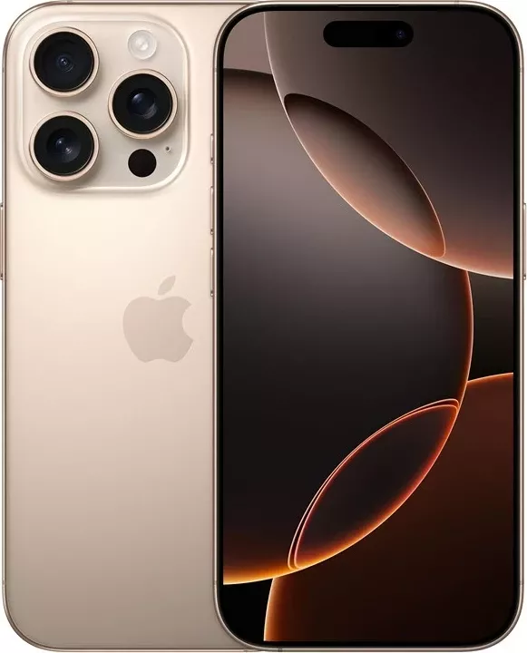 Celular Apple iPhone 16 Pro, 128GB, Desert Titanium