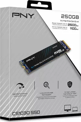 SSD PNY CS1030 250GB M.2 2280 PCIe Gen3 x4 NVMe (M280CS1030-250-RB)